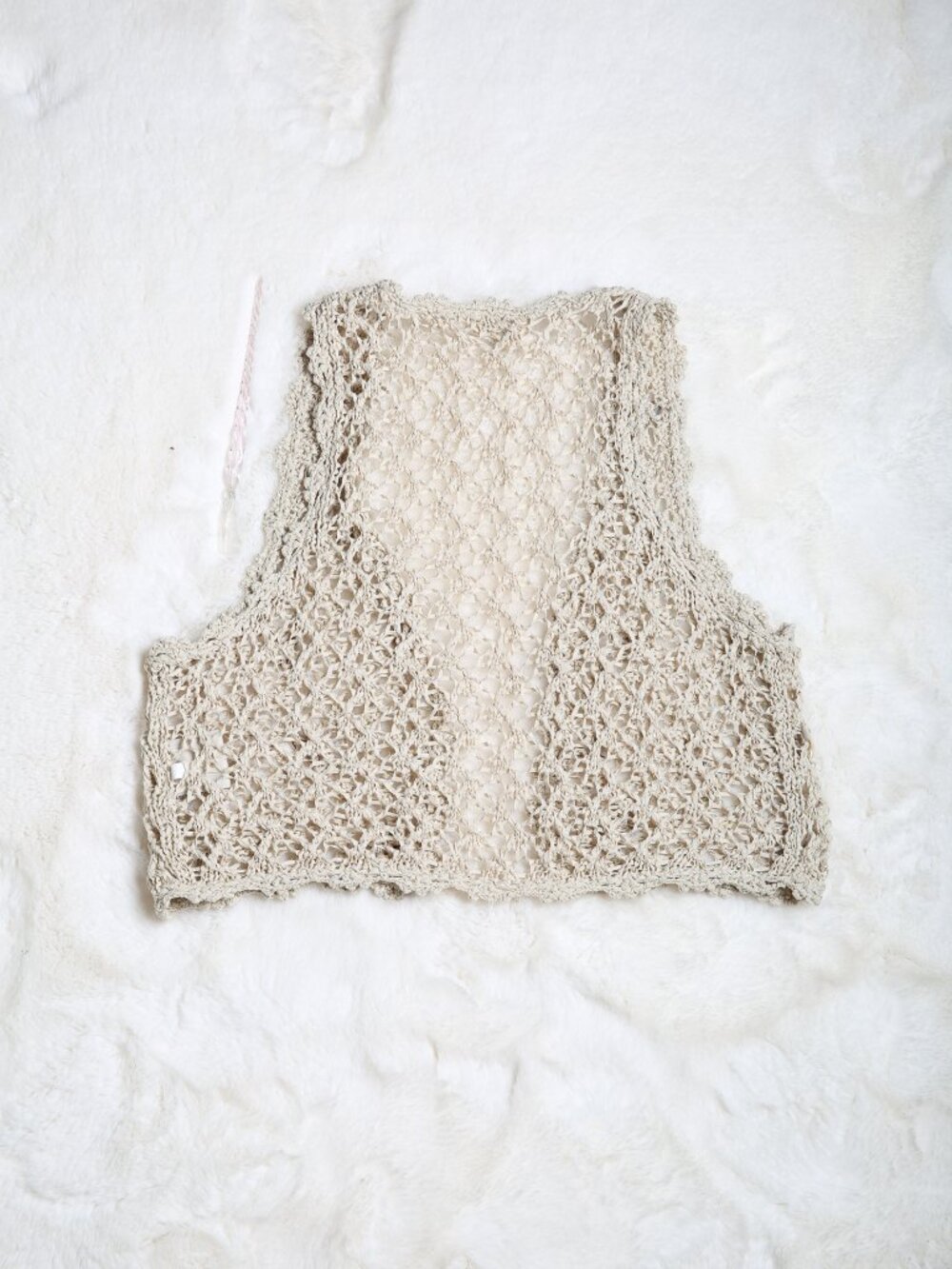 Ralph Lauren DENIM & SUPPLY Cowrie Shell Crochet Vest - Picture 4 of 14